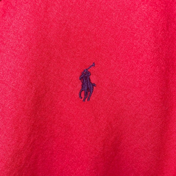 VTG Polo Ralph Lauren Red Shell Harrington Jacket M - Picture 3 of 8